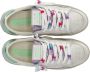 Crime London Witte leren sneakers met groene details - Thumbnail 4