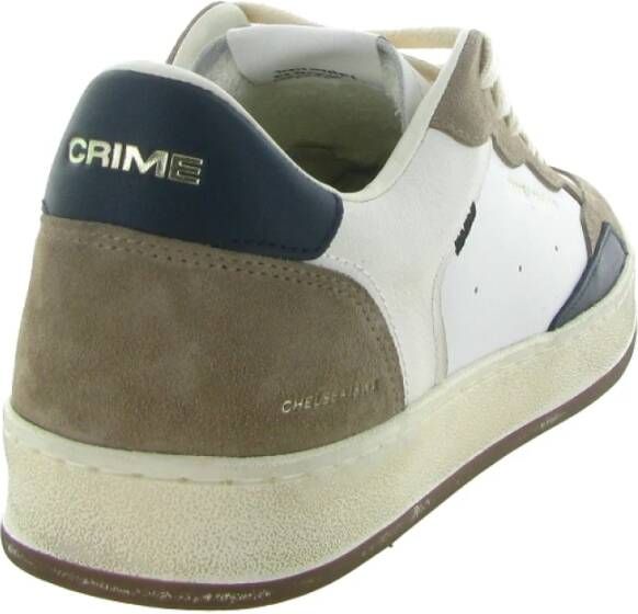 Crime London Blauwe Chelsea Basket Fugitive Schoenen Multicolor Heren