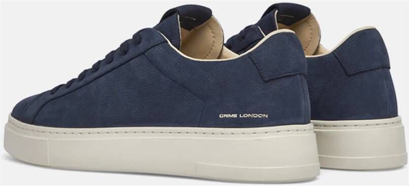 Crime London Blauwe Sneakers met Italiaans vakmanschap Blauw Heren