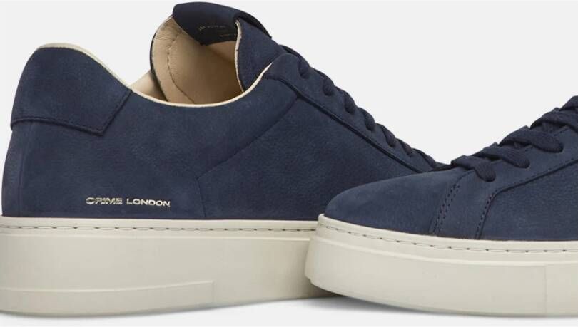 Crime London Blauwe Sneakers met Italiaans vakmanschap Blauw Heren