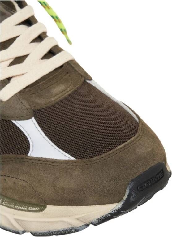 Crime London Bruine Sneakers met Verhoogde Zool