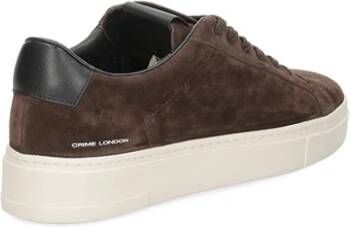 Crime London Bruine Suède Sneakers