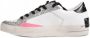 Crime London Textiel Accenten Leren Sneaker Dames Collectie White Dames - Thumbnail 3