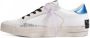 Crime London Witte Leren Sneaker met Stoffen Detail White Dames - Thumbnail 6