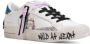 Crime London Witte Leren Sneaker met Stoffen Detail White Dames - Thumbnail 7