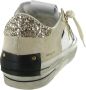 Crime London Beige Suède Sneakers met Glitter Hiel - Thumbnail 4