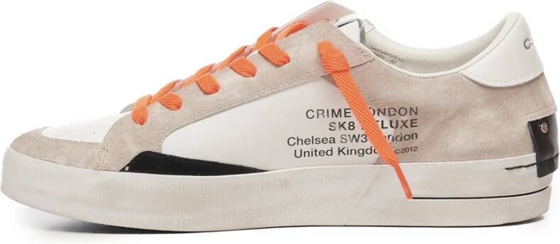 Crime London Desert Suede Sneakers met Fluorescerende Accenten