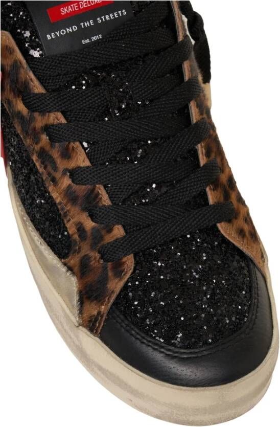Crime London Dierenprint Sneakers Nero Aw25