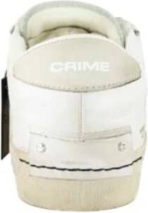 Crime London Distressed leren sneakers White Heren