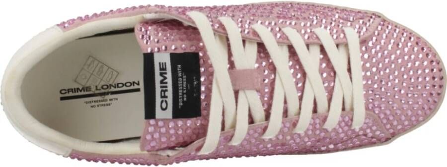 Crime London Distressed Sneakers voor Mannen Pink Dames
