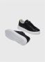 Crime London Zwarte Leren Veterschoenen met Rubberen Zool Black Heren - Thumbnail 11