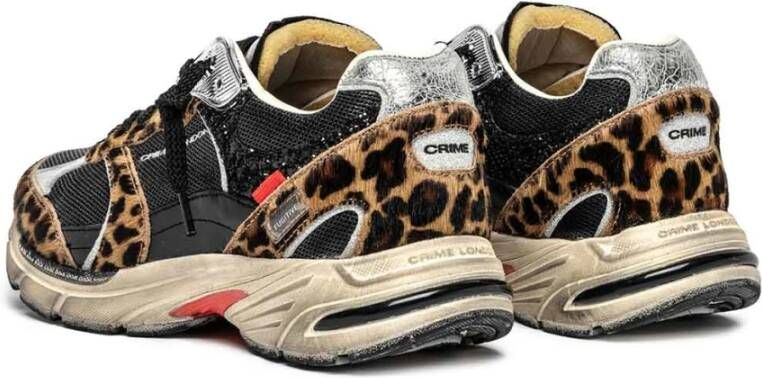 Crime London Gevlekte hardloopschoenen met logotong