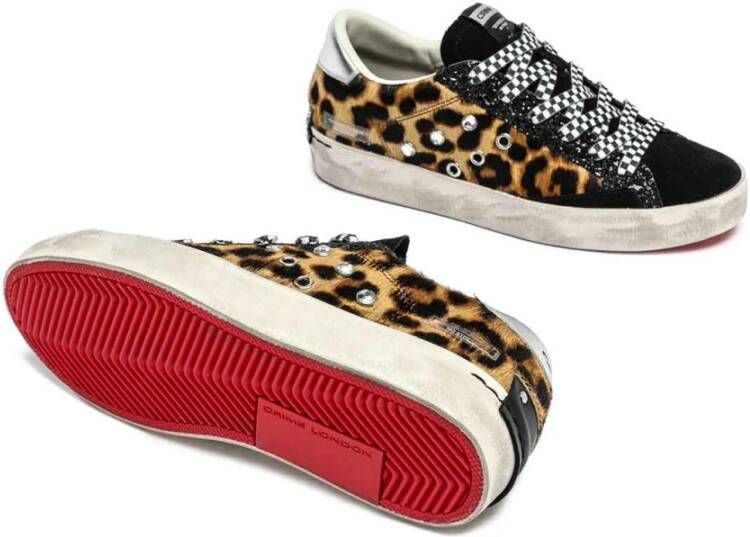 Crime London Gevlekte Sneakers met Luipaardprint