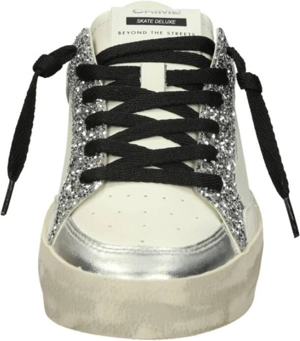 Crime London Glitter Lage Leren Sneakers