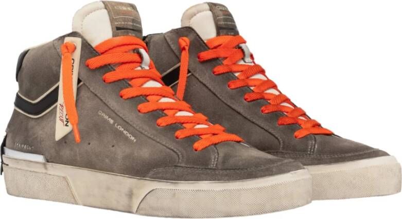 Crime London Grijze Sneakers Gray Heren