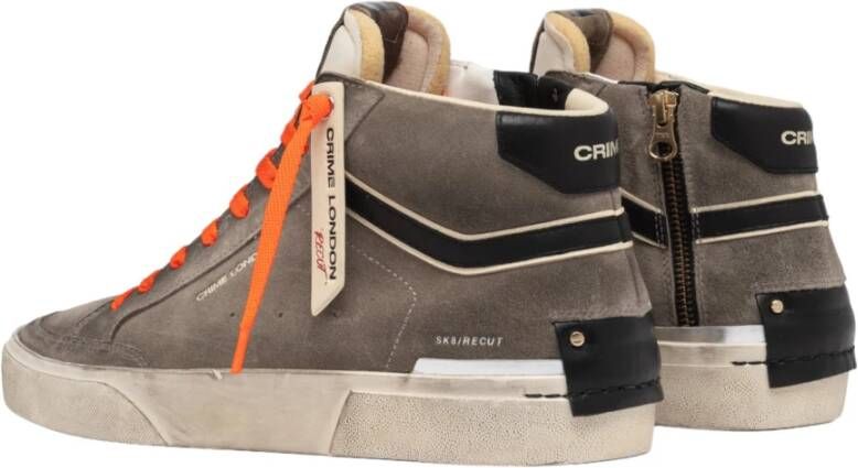 Crime London Grijze Sneakers Gray Heren