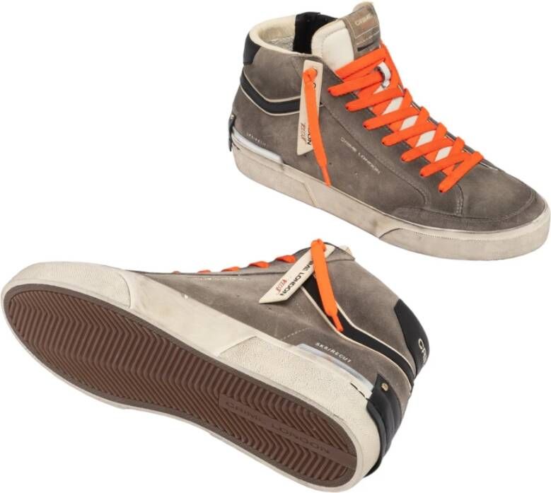 Crime London Grijze Sneakers Gray Heren