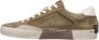 Crime London Groene Distressed Sneakers Green Heren - Thumbnail 4