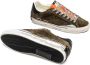 Crime London Groene Suède Sneakers met Logodetails - Thumbnail 2