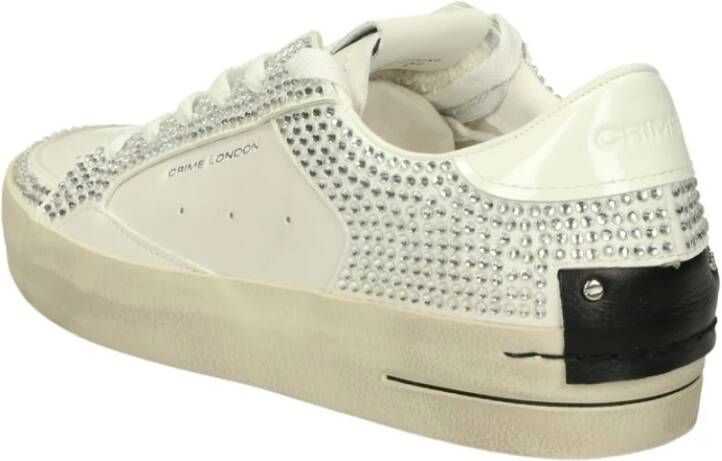 Crime London Lage Sneakers White Dames