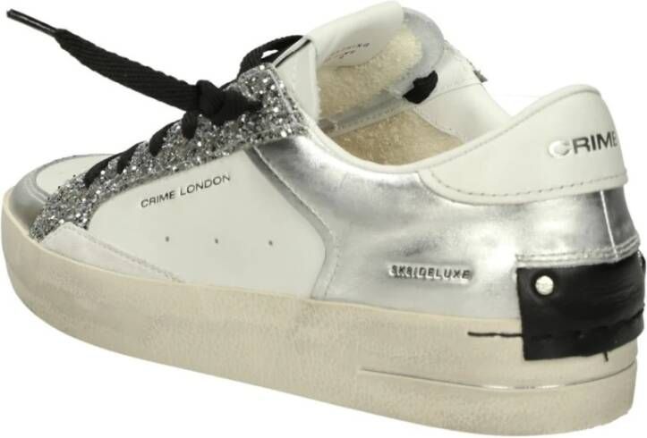 Crime London Lage Sneakers White Dames