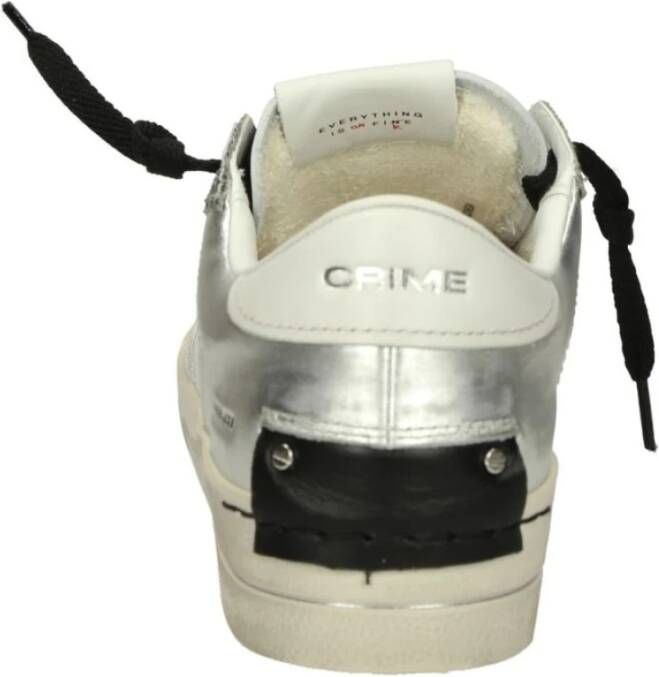 Crime London Lage Sneakers White Dames