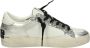 Crime London Glitter Sneakers met Contrasterende Hiel Gray Dames - Thumbnail 4