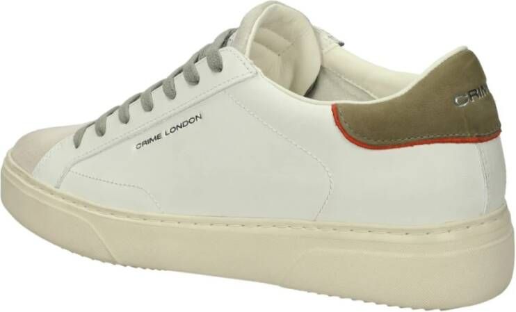 Crime London Lage Sneakers White Heren