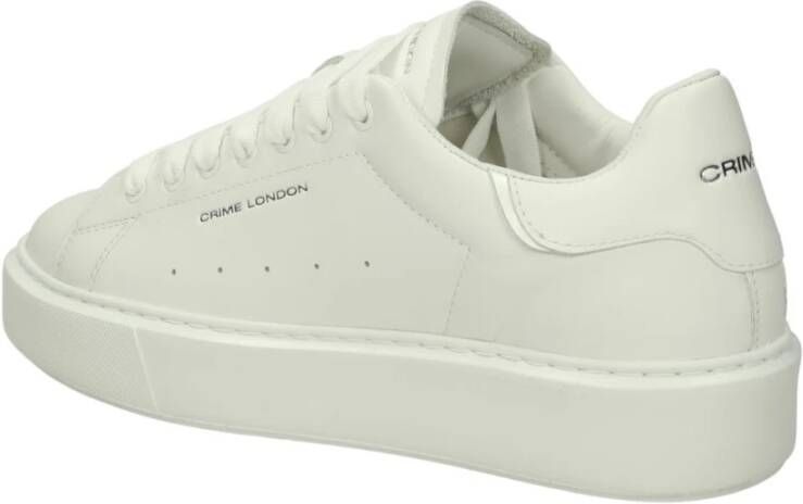 Crime London Lage Sneakers White Heren