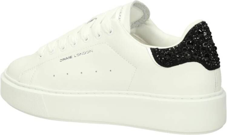 Crime London Lage Top Sneakers White Dames