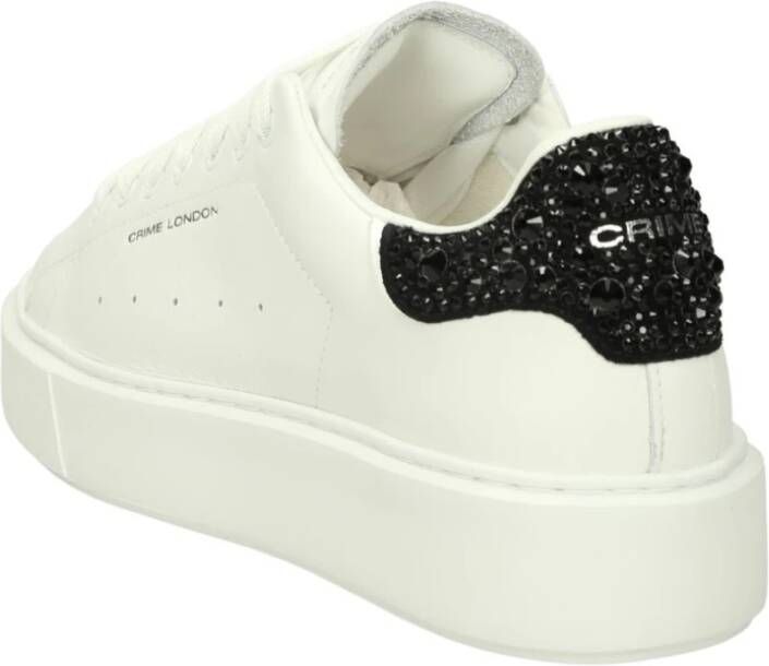 Crime London Lage Top Sneakers White Dames