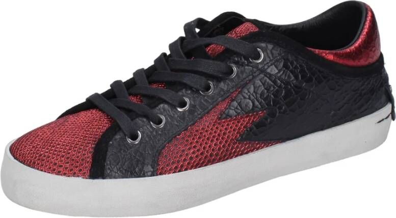 Crime London Leren Dames Sneakers Black Dames