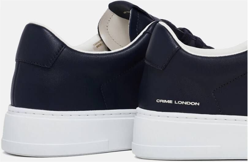Crime London Leren Sneaker met Witte Details