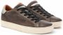 Crime London Essentiële lage top sneakers in donkerbruin zalm Brown Heren - Thumbnail 4