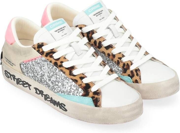 Crime London Multicolor Distressed Sneakers Multicolor Dames