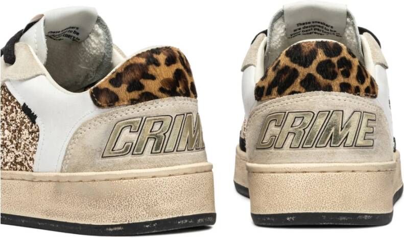 Crime London Multicolor Sneakers met Luipaardprint