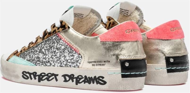 Crime London MultiColour Sneaker met Platinum Laminaat Multicolor Dames