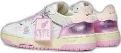 Crime London Roze Leren Veterschoenen