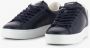 Crime London Blauwe Leren Sneaker met Witte Details Blue Heren - Thumbnail 8