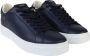 Crime London Blauwe Leren Sneaker met Witte Details Blue Heren - Thumbnail 8