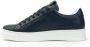 Crime London Blauwe Leren Sneaker met Witte Details Blue Heren - Thumbnail 4