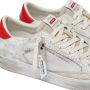 Crime London Sneakers van gebarsten leer met suède details - Thumbnail 2