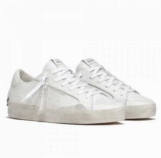 Crime London Street Style Sneakers voor Mannen White Heren