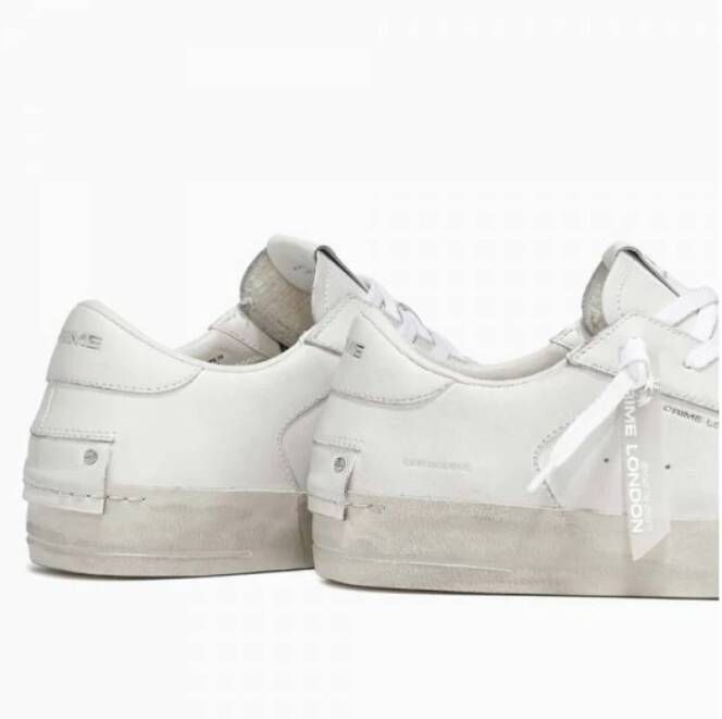 Crime London Street Style Sneakers voor Mannen White Heren