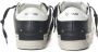 Crime London Contrasterende Hak Leren Sneakers White Heren - Thumbnail 3