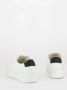 Crime London Witte Leren Sneakers met Ronde Neus en Logo Patch White Heren - Thumbnail 6
