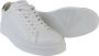 Crime London Witte Leren Sneakers met Ronde Neus en Logo Patch White Heren - Thumbnail 10