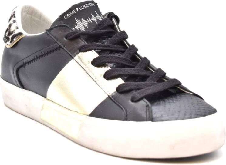 Crime London Stijlvolle sneakers voor modieuze vrouwen Zwart Dames