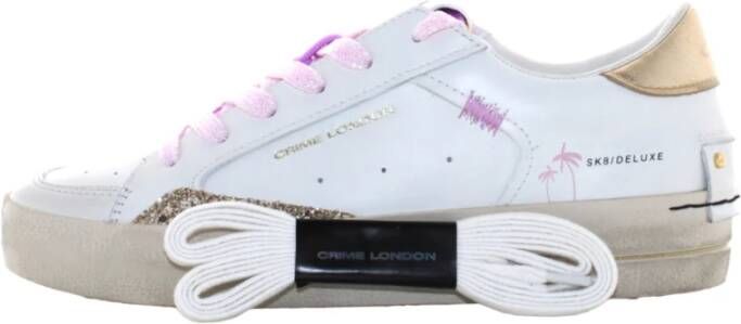 Crime London Stijlvolle lage sneakers White Dames