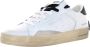 Crime London Witte leren sportieve sneakers met rubberen zool White - Thumbnail 27